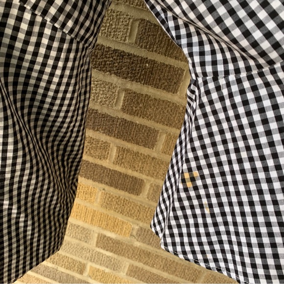 Anthropologie Jane & Delancey Plaid Black White Blouse Size Small - Picture 10 of 12